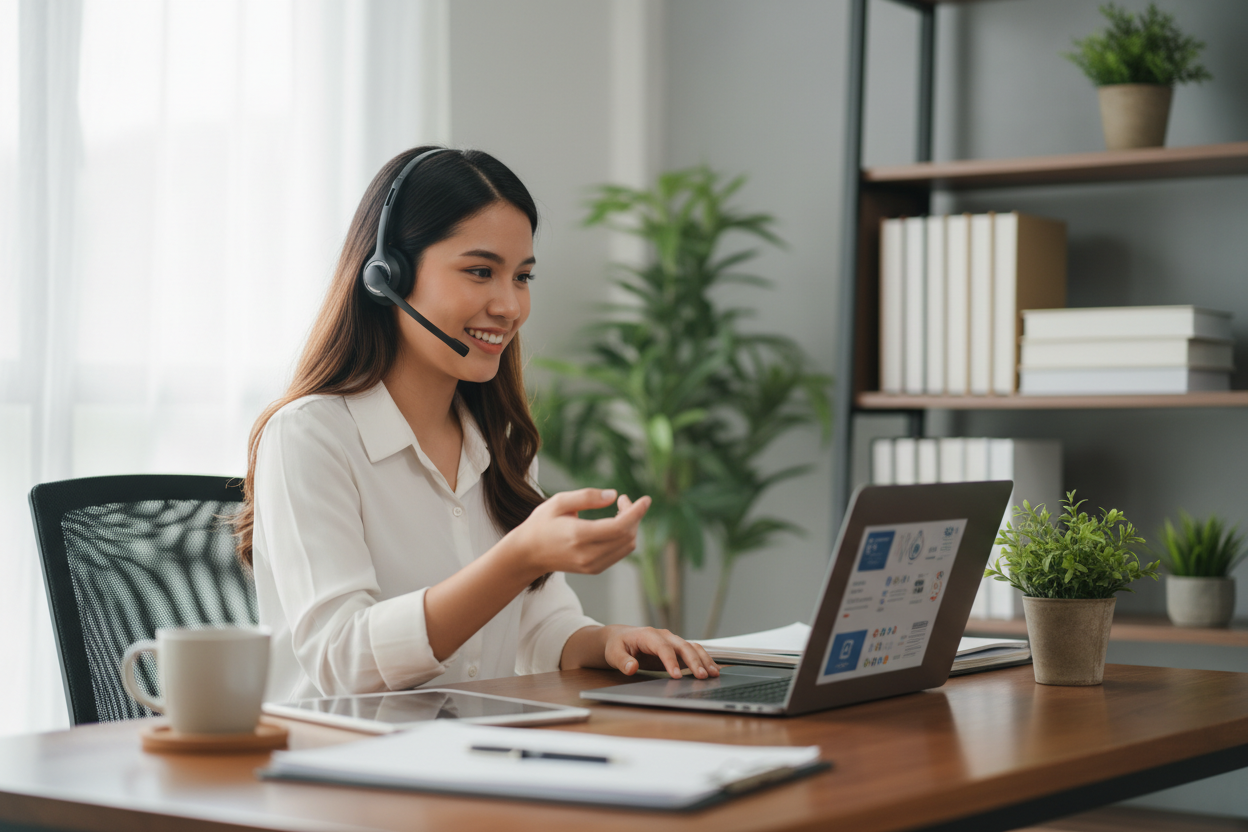 Remote customer service support for global businesses